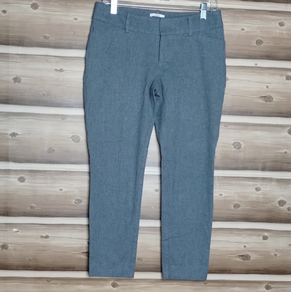 5/$30 Merona stretch elastizado women gray cropped pants size‎ 4